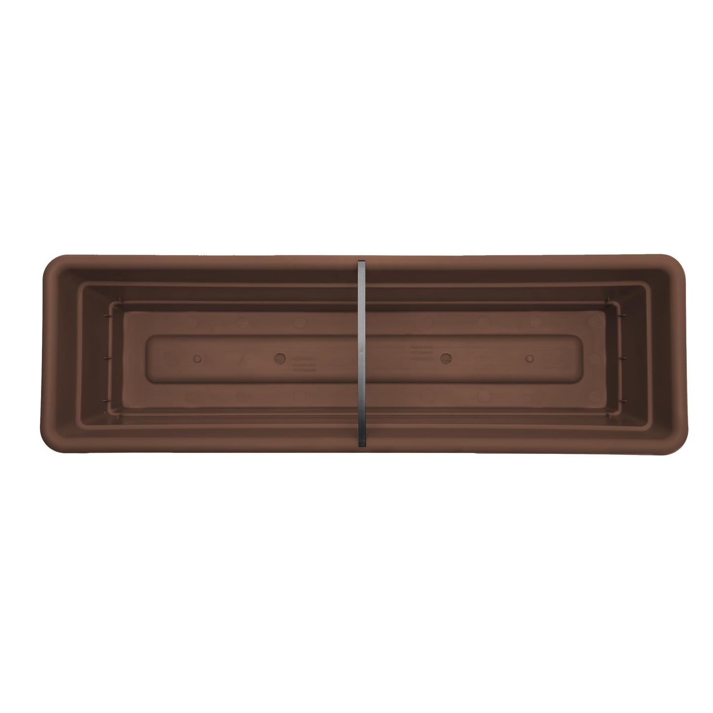 Bloem Dura Cotta Window Box Planter w/Tray, 18", Chocolate (DCBT18-45), 2 Gallon