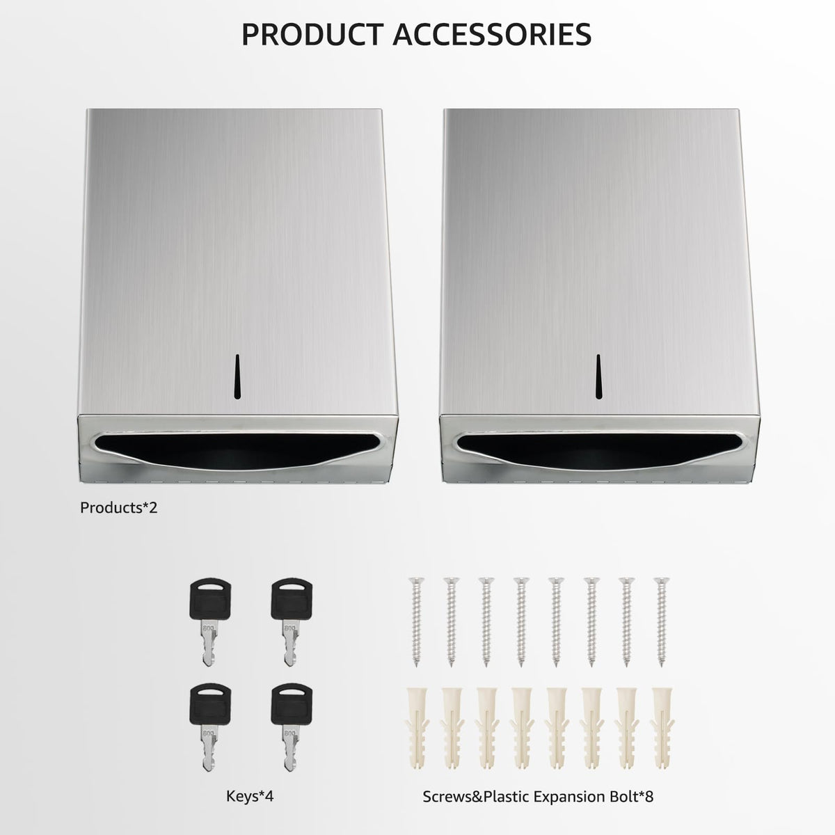 Paper Towel Dispenser Wall Mount (2 Count)