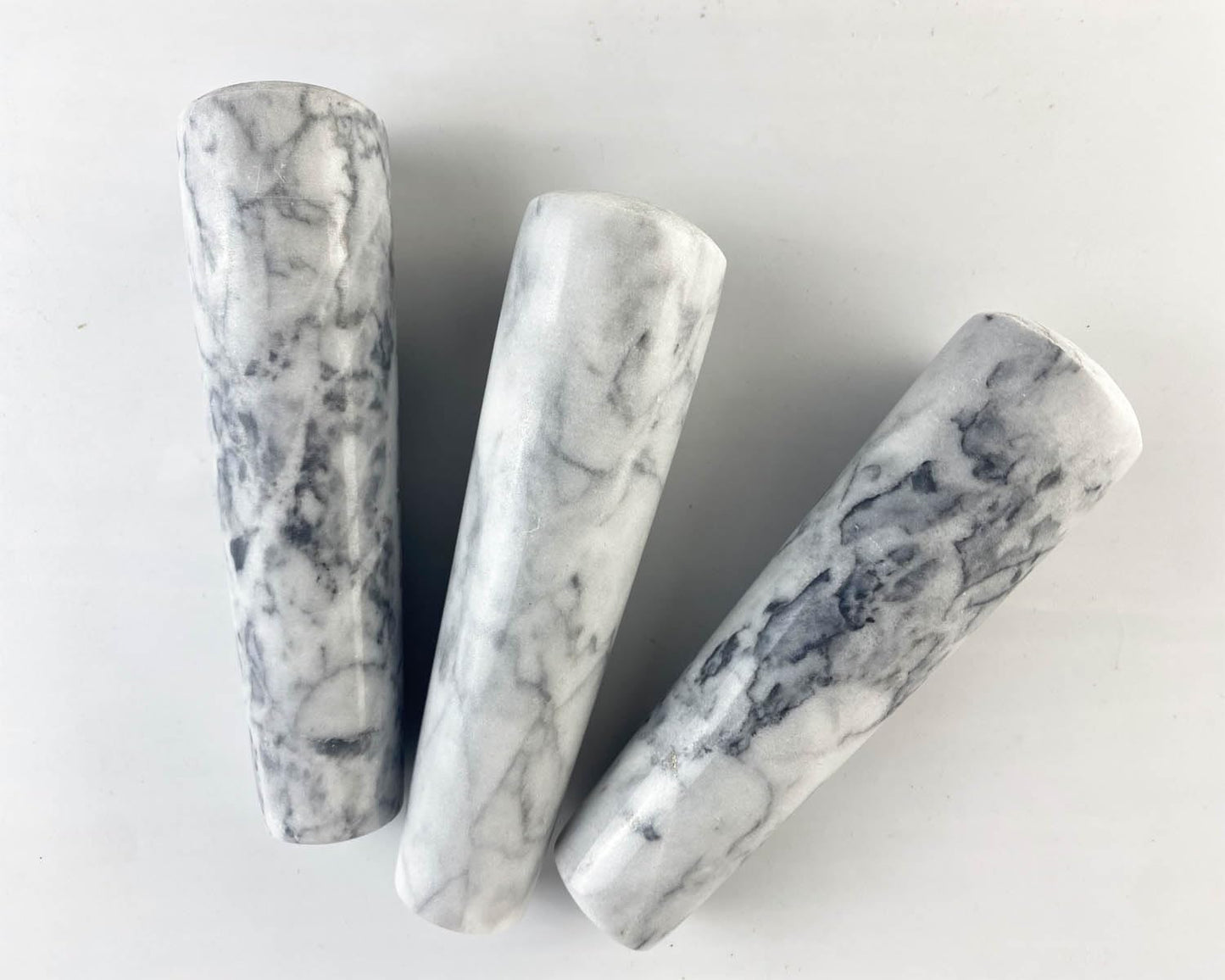 Marble Replacement Pestle only， 5.3 in (Only Pestle [Mortar is not Included]), Granite Pestle Replacement Light Gray White