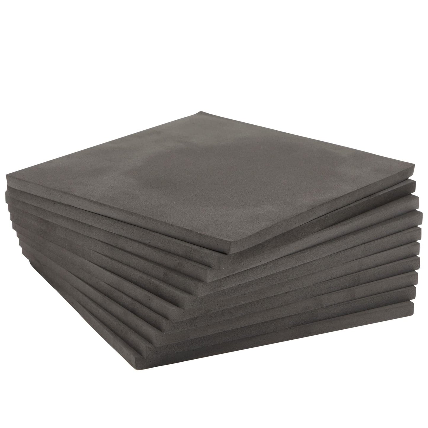 Bright Creations Black Dense Foam Squares - 10-Pack, 9.6 x 9.6 In, 3mm Thick EVA Sheets - Craft Foam Sheets for Cosplay & Custom Art