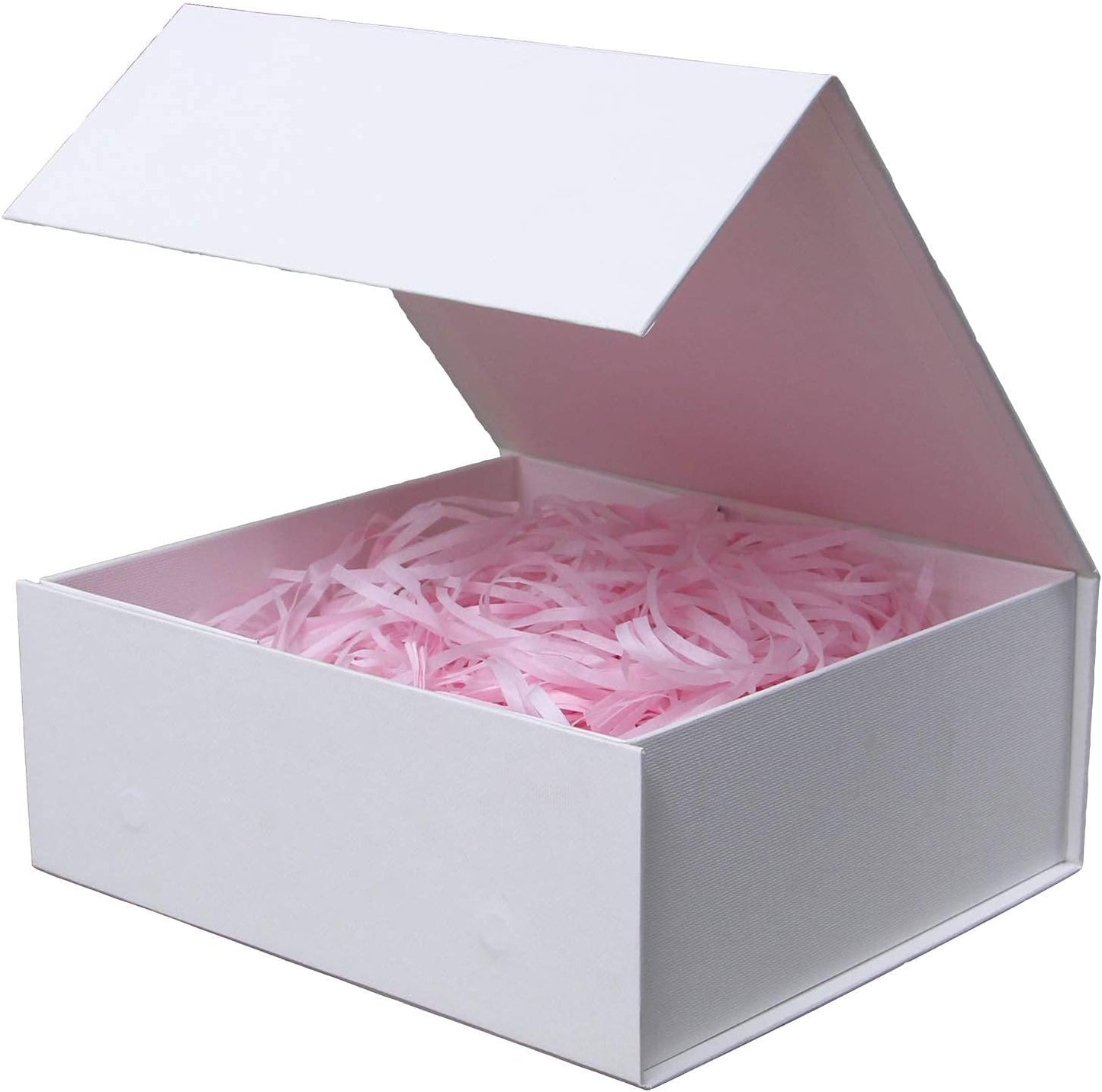 Rsgift White Gift Boxes with Lid,13.5x9x4 Inches,Magnetic Closure for Women - Wedding, Birthday, Graduation Packaging