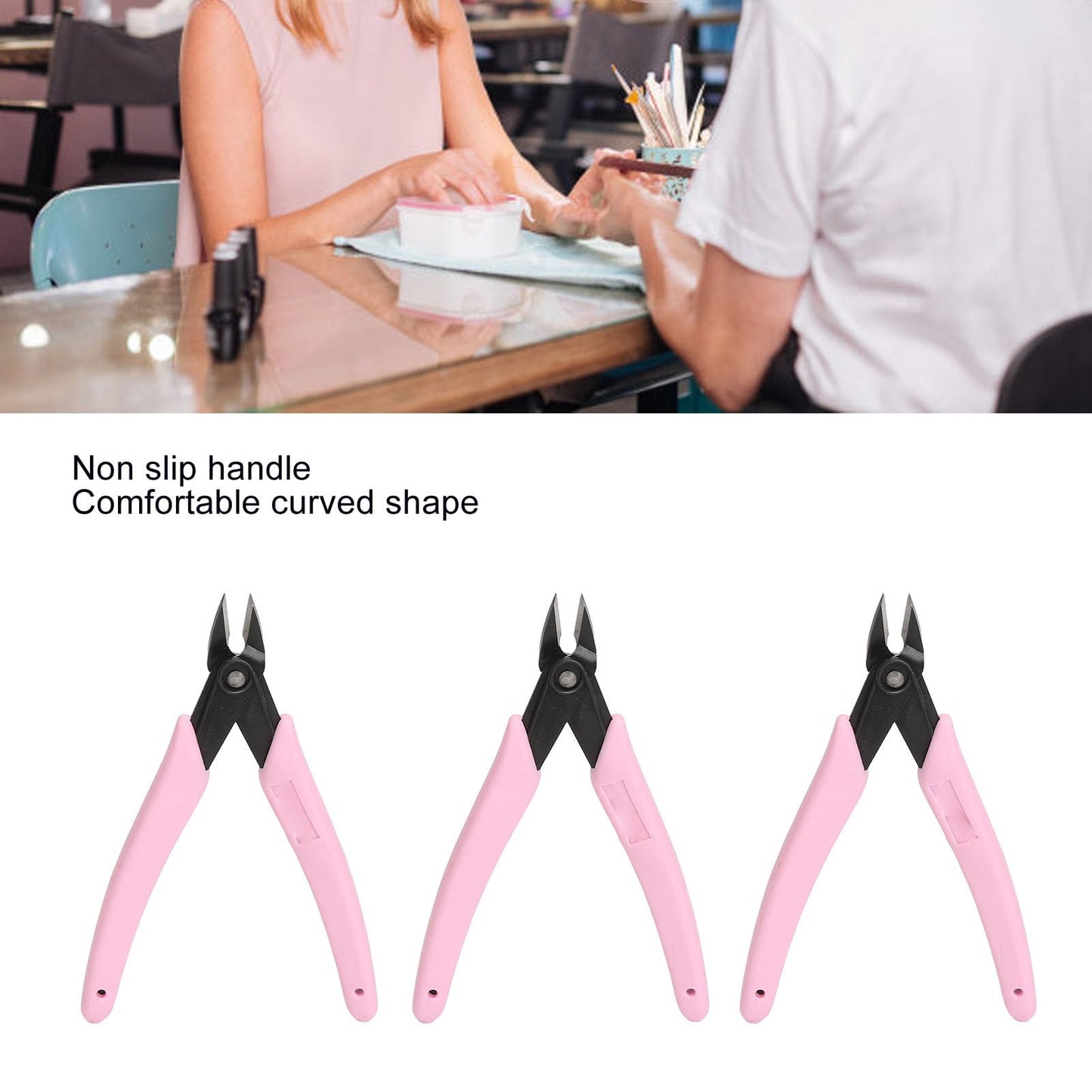 3 Pcs Rhinestone Remover Tool, Nail Art Decoration Remover Crystals Remove Cuticle Cutter Clipper Trimmer Scissors for Small Pieces,Salon and Home DIY Accessory for Manicure
