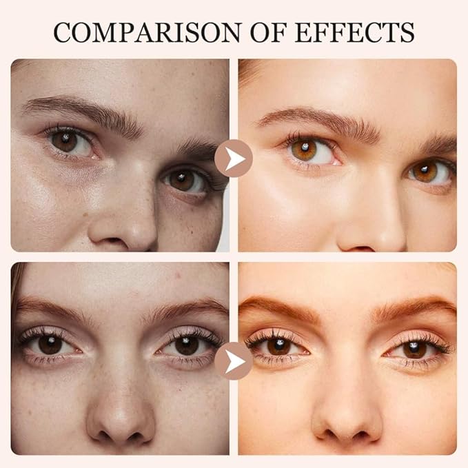 Viralvera Colored Clay Undereye Corrector, Colored CC Undereye Corrector, Eye Concealer Color, Clay Neutralizing Makeup Under Eye Hydrating Concealer with Brush