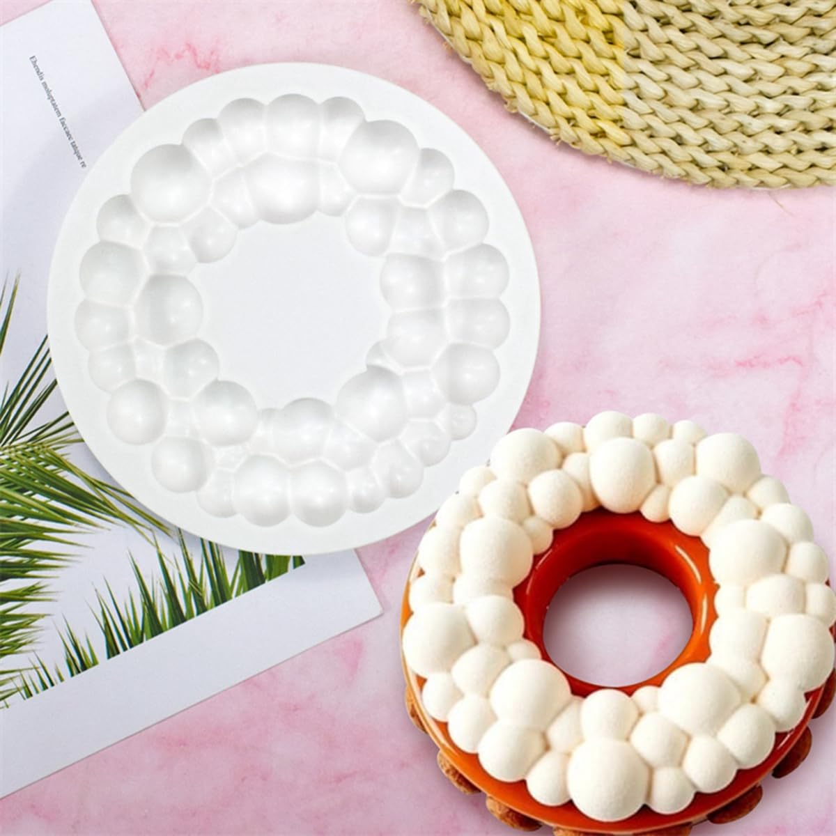 Silicone Cake Mold Cherry Bubble Crown Shape Mold Chocolate Mousse Mould Baking Decorating Tools Bakeware Accessories