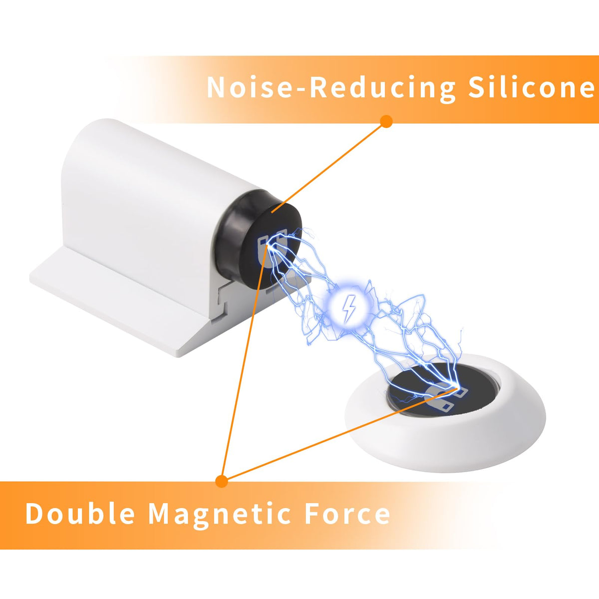 Magnetic Door Stoppers for Bottom of Door (2 Count)