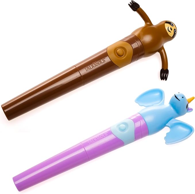 TalkTools Jiggler - Chewable Oral Facial Massager - Oral Sensory Massager - Calming Motor Therapy for Kids - Unicorn/Sloth - Set of 2