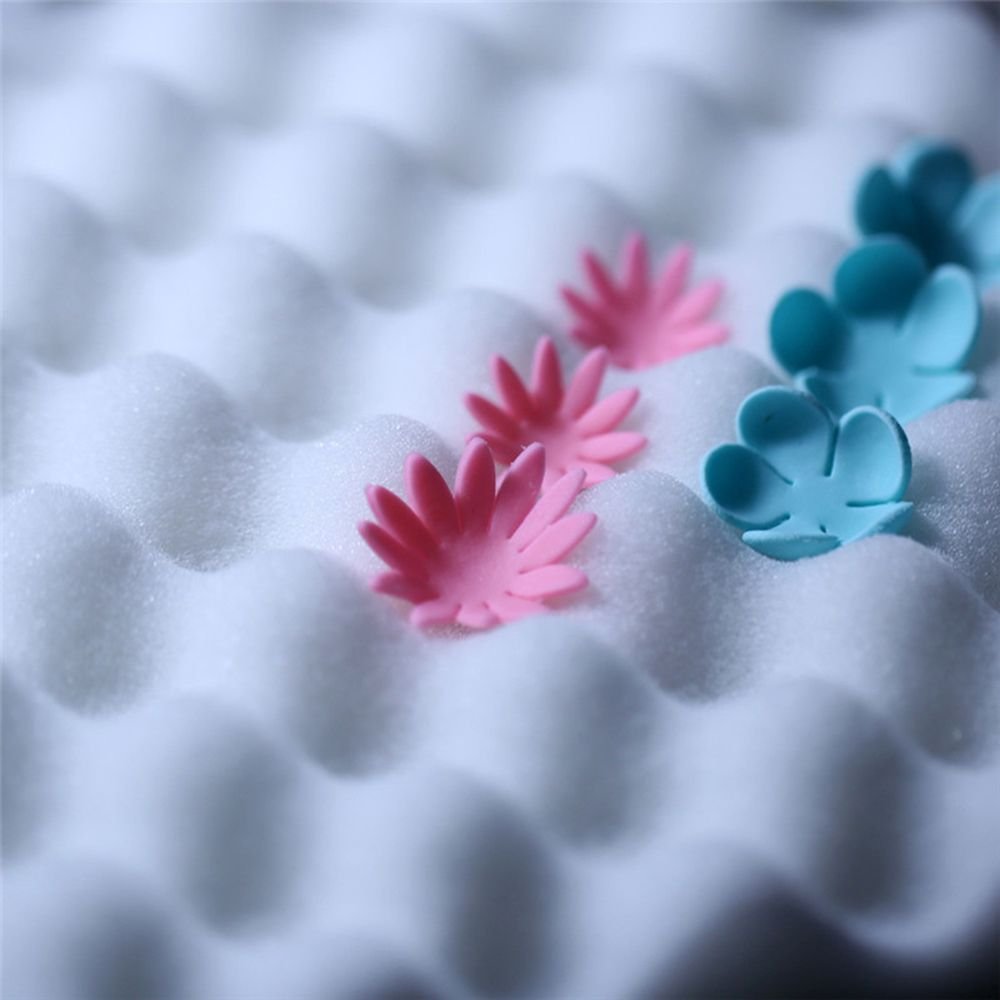 EORTA 2 Pcs Fondant Shaping Sponge Pad Sugar Flower Gum Paste Modeling Foam Tray Wave Sponge Mat Cake Decorating Tools for Kitchen Baking Sugarcraft DIY, White