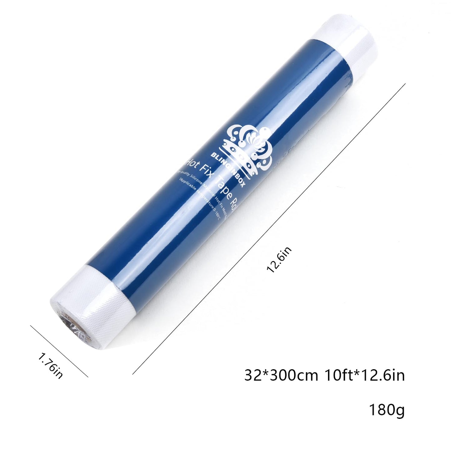 Blinginbox Hotfix Tape,Hot Fix Rhinestones Transfer Film Paper Iron on Rhinestones Transfer Paper.(10ft*12.6in,3mx32cm)