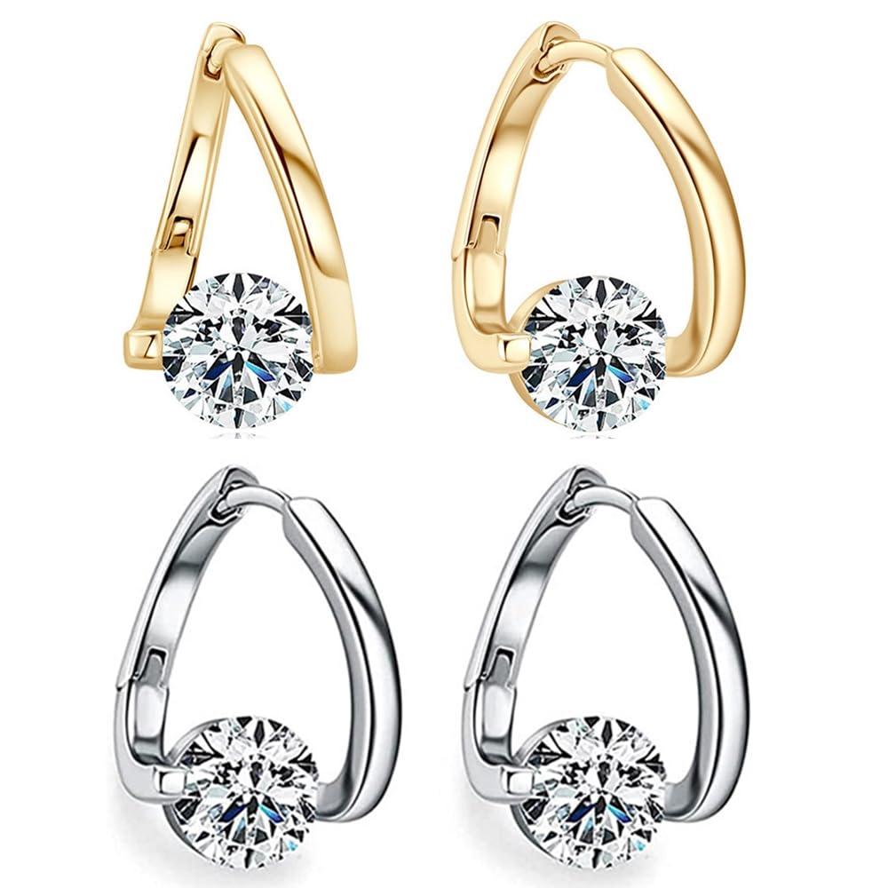 Halolux Lymphvity Germanium Earrings, 2 Pairs Lymphvity Germanium Earrings for Women(2 Colors)