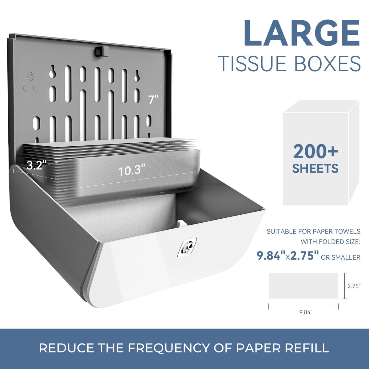 Commercial Paper Towel Dispenser Wall Mount C