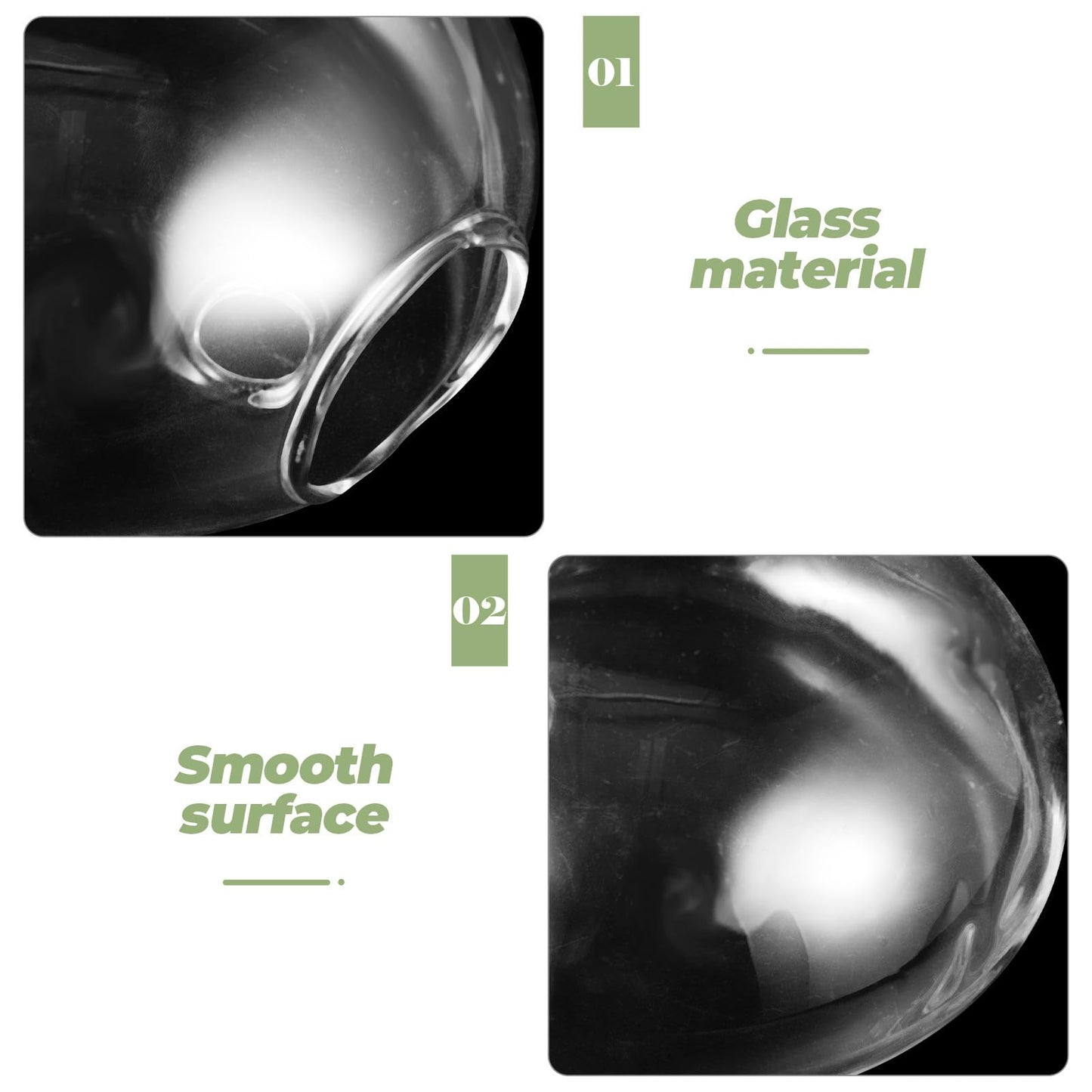 CONGARTENO Wall Mounted Hydroponic Planter Glass Vase, Small Hanging Terrarium Vase for Indoor Plant Propagation, Decorative Wall Pot for Home Décor