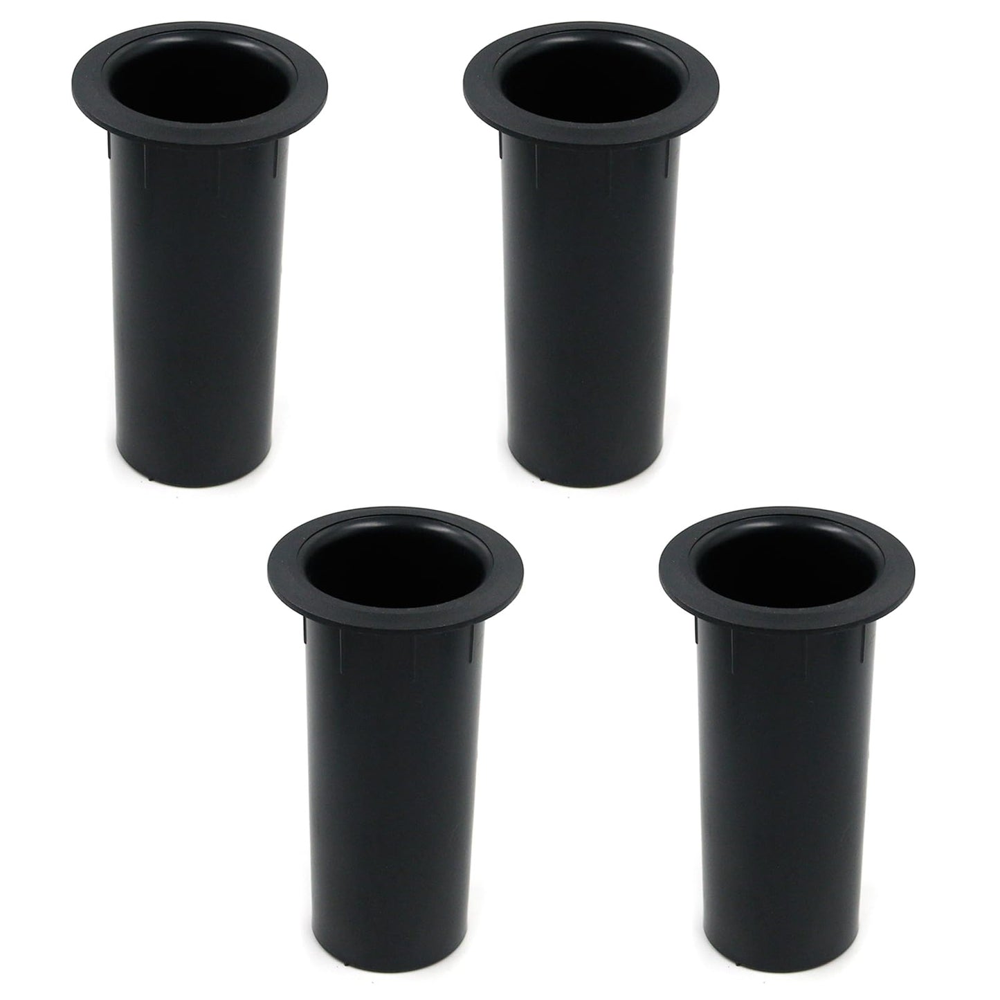 Geesatis 4 pcs Speaker Port Tubes 4.72" x 2" ABS Speaker Box Bass Air Port, Black
