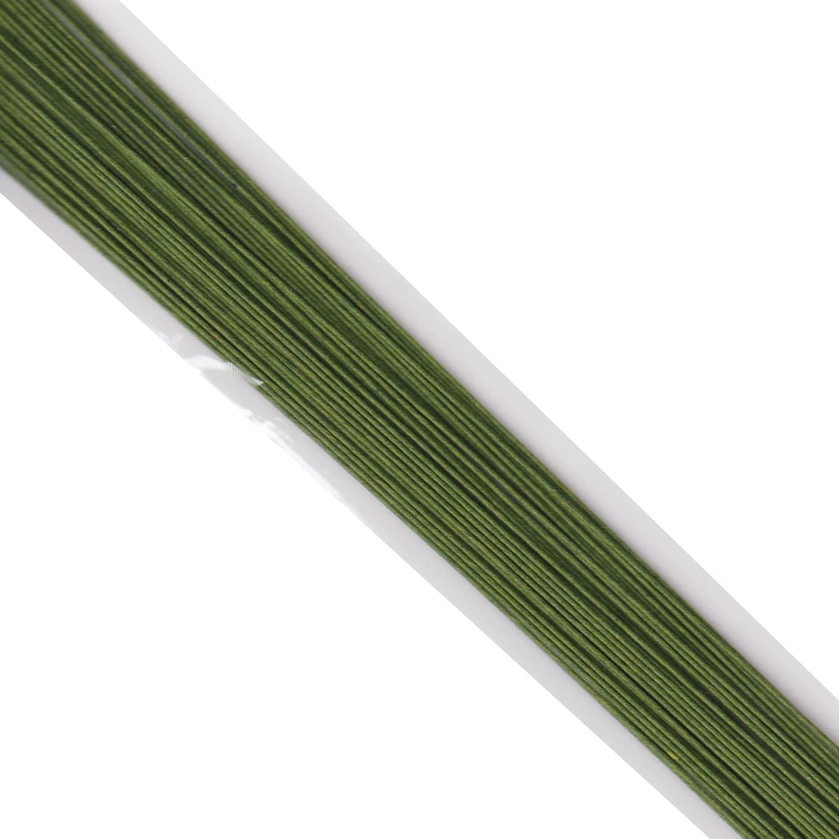 24 Gauge Green Paper Covered Floral Wire - 14 inches Long - 5 Pack of 250 Wires