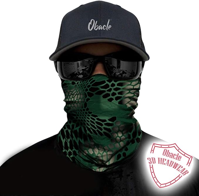 Obacle Neck Gaiter Face Mask Bandana for Dust Wind Sun Protection for Men Women