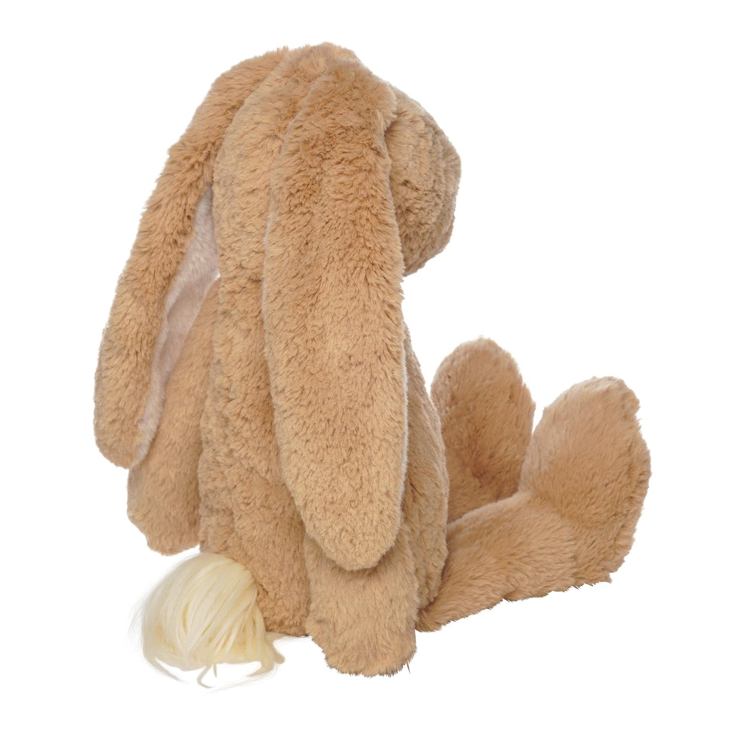 Manhattan Toy Willow The Coffee & Beige Snuggle Bunnies 12" Stuffed Animal with Embroidered Accents