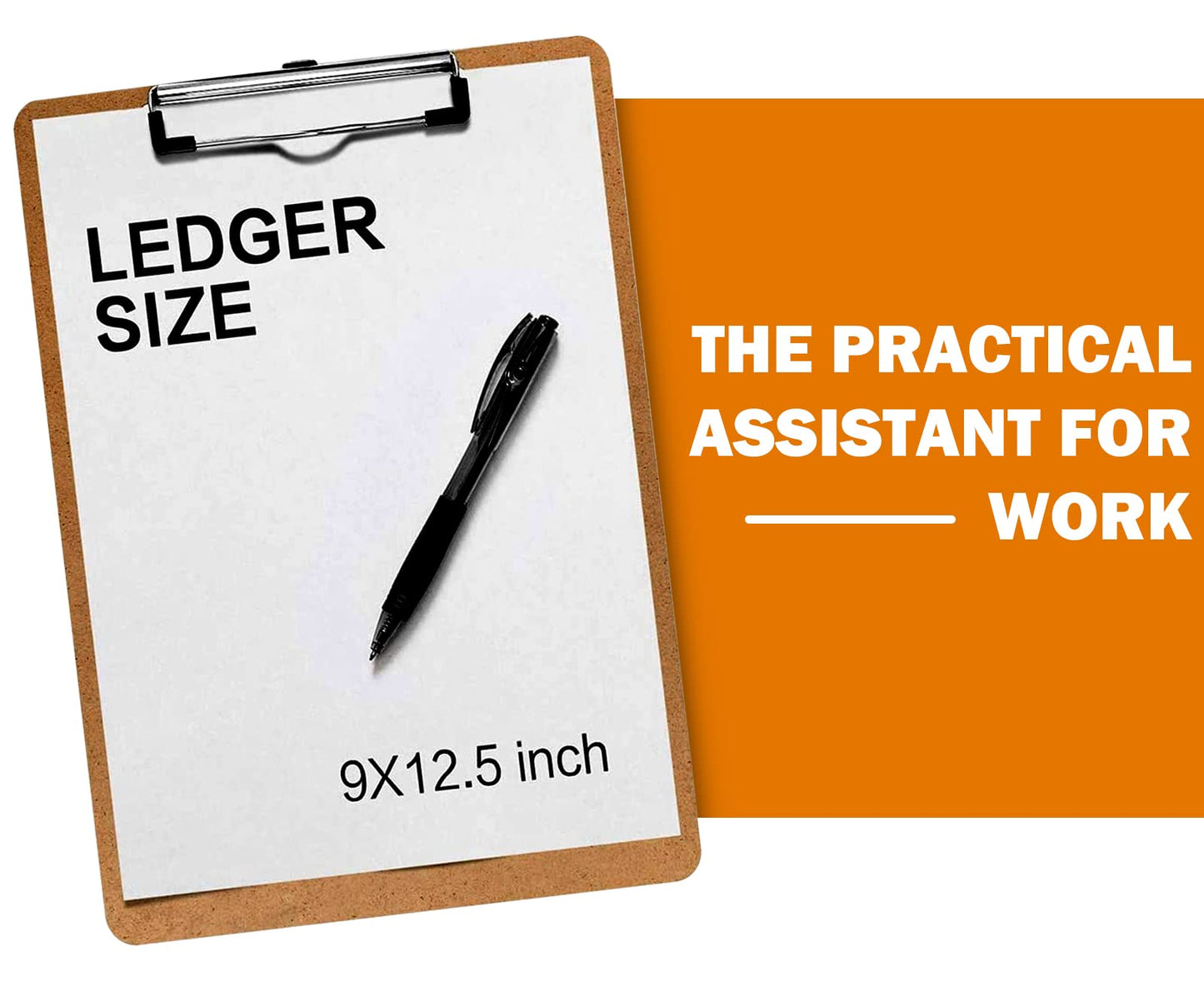 Clipboards, HERKKA 42 Pack Hardboard Office Clipboards Low Profile Clip Standard A4 Letter Size, ECO Friendly