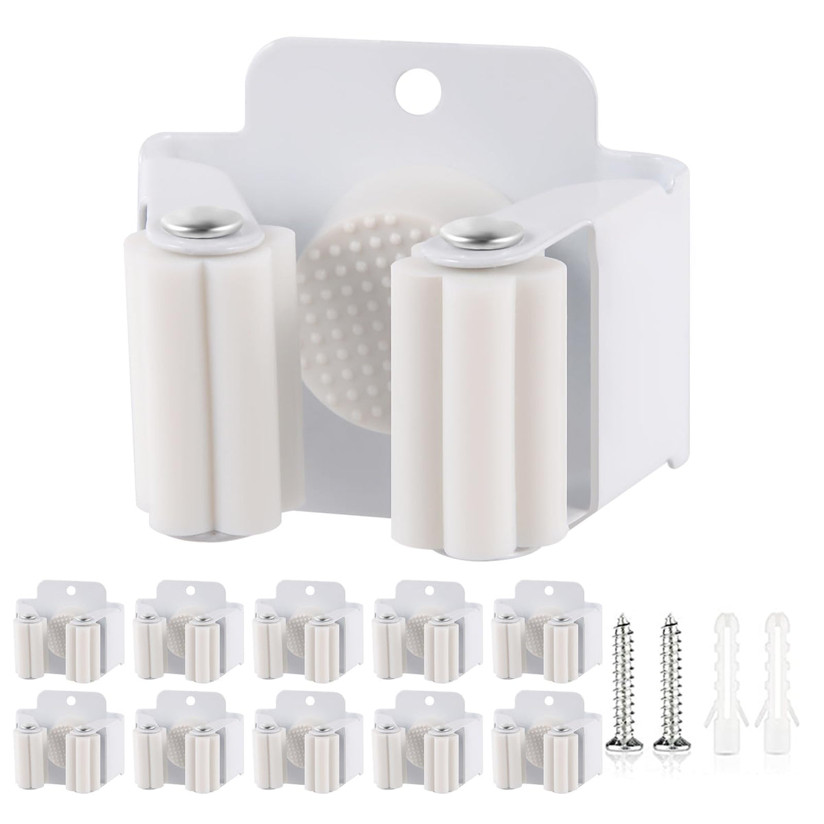 10 Pack Broom Holder Wall Mount
