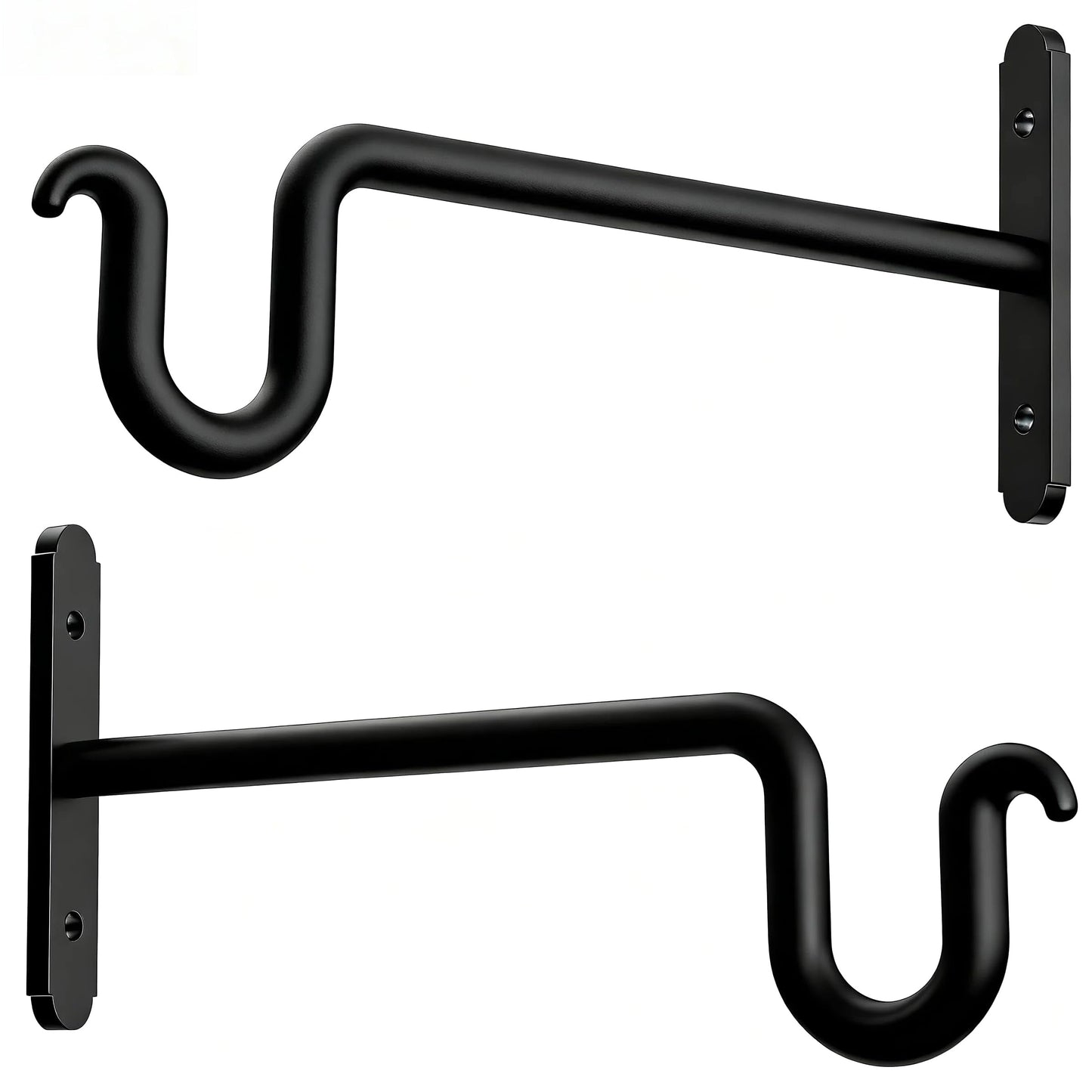 Qiuzido Hanging Plant Brackets 10 Inch - 2 Pack Plant Hanger for Hanging Plants, Plant Hook for Hanging Bird Feeders, Flower Baskets, Wind Chimes, Lanterns, Indoor or Outdoor.
