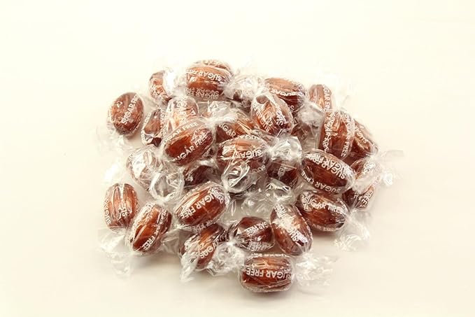 Planet Sweets Premium Sugar Free Root Beer Barrels Hard Candy - 1.5 Pounds - Individually Wrapped Discs Kosher