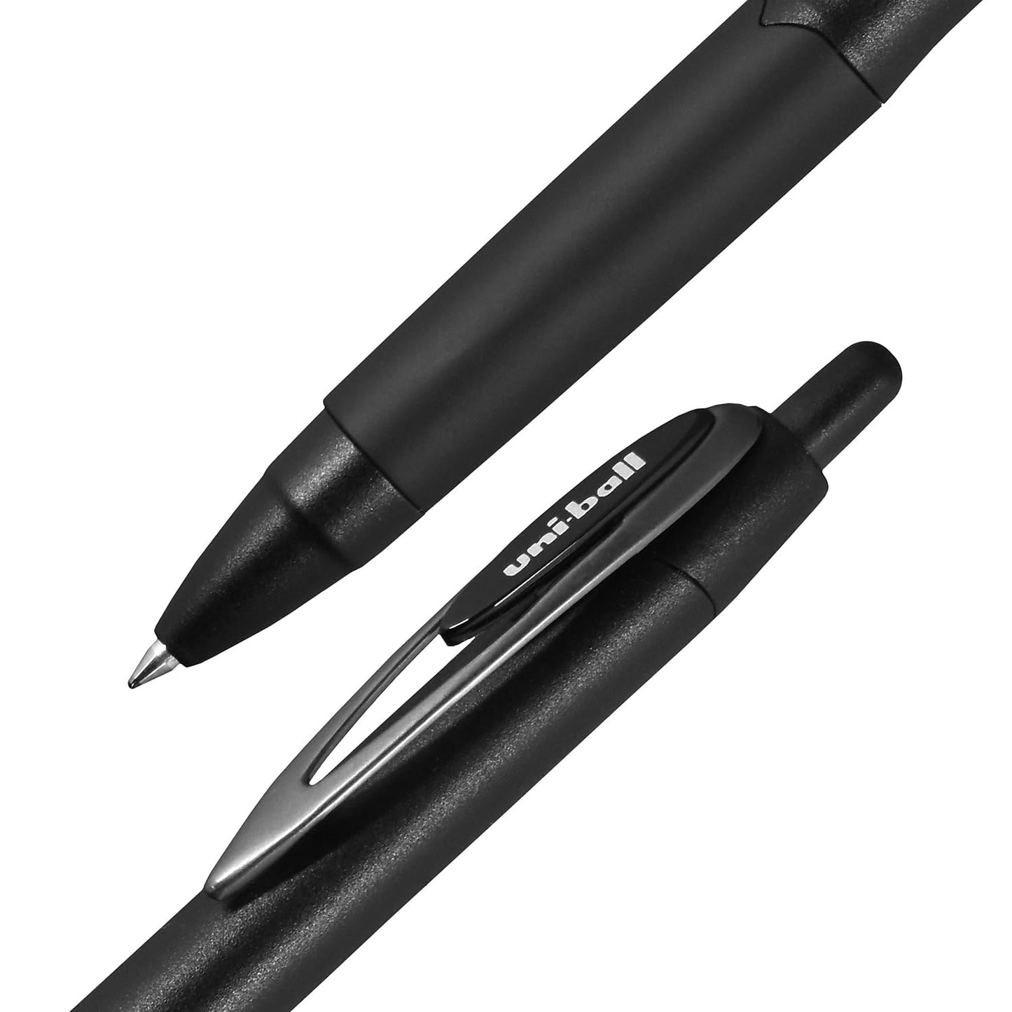uniball™ 207 Plus+ Retractable Gel Pens, Medium Point (0.7mm), Black Ink, 12 Pack