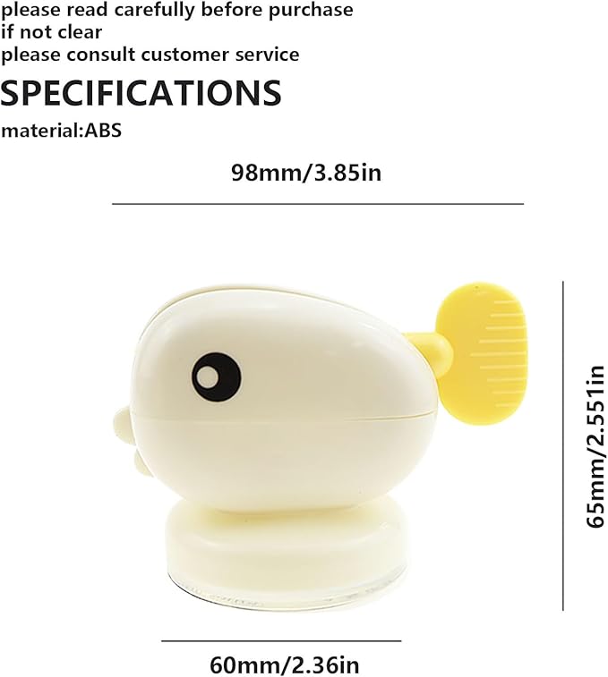 3Pcs Toothpaste Squeezer, Cut Whale Shape Rolling Toothpaste Tube Squeezer Dispenser Suction Cup Toothpaste Dispenser， Toothpaste Clip Holders for Family and Friends