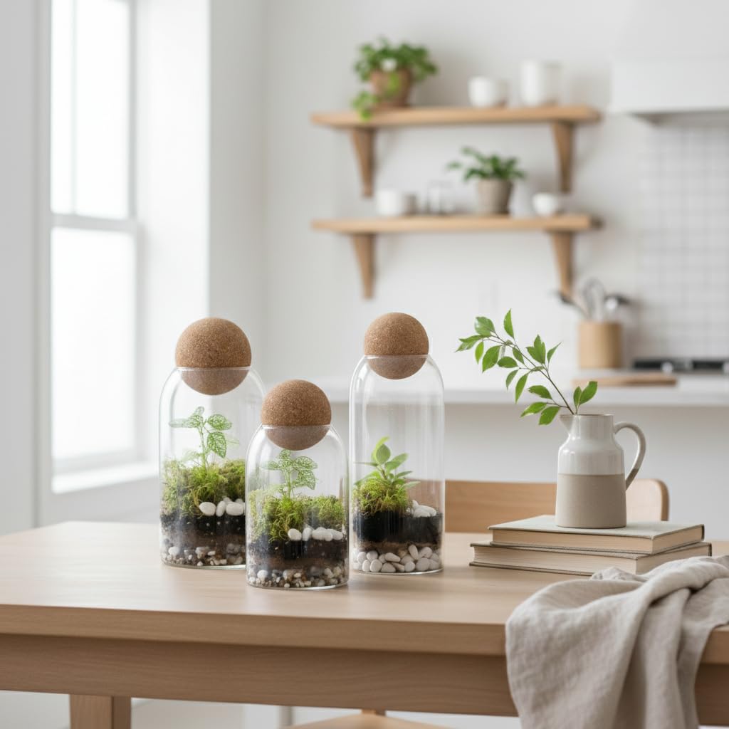 DIY Terrarium Kit | Pebbles Sphagnum Moss Activated Carbon Burlap Peat Moss Tools | Terrarium Supplies (Advanced)