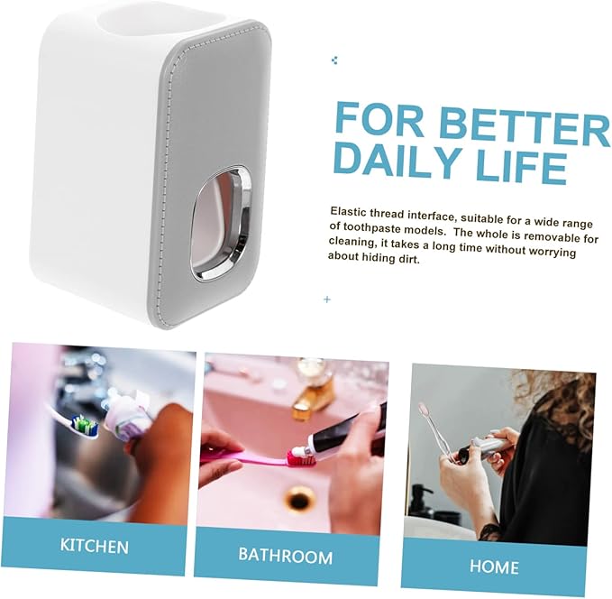 Unomor Wall-Mounted Toothpaste Dispenser Pump for Automatic Toothpaste Extruder No Punching