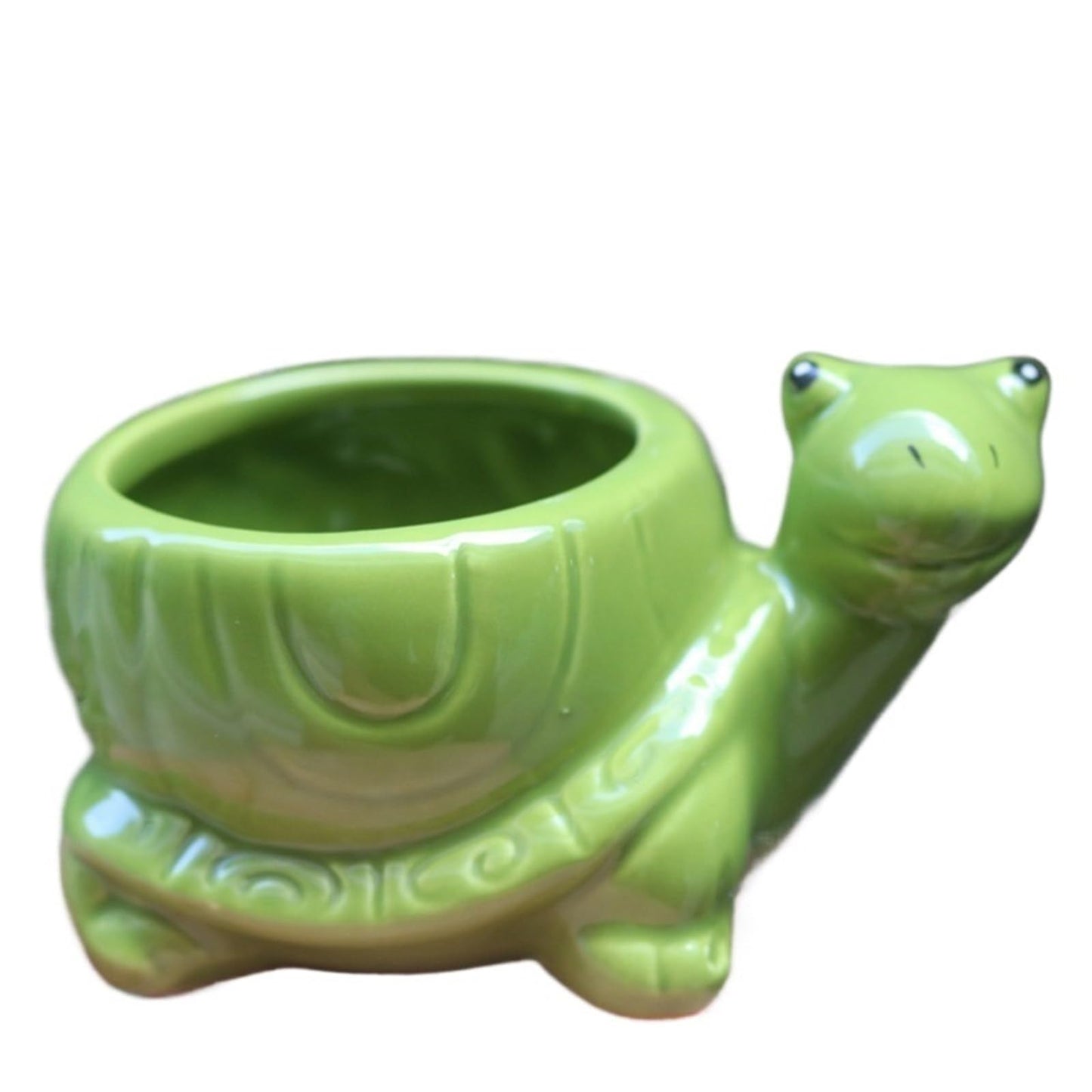 yeyo Elegant Creative Little Turtle Succulent Flower Pot Kindergarten Cute Animal Potted Plant for Balcony(Green)