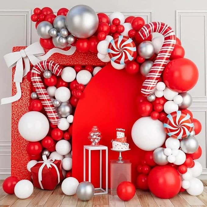 HOUSE OF PARTY White Balloons | Balloons for Balloon Arch, 5/12/18 Inch | Christmas balloon Arch decorations | Globos for Birthday, Wedding, Halloween, Christmas and Easter Decorations