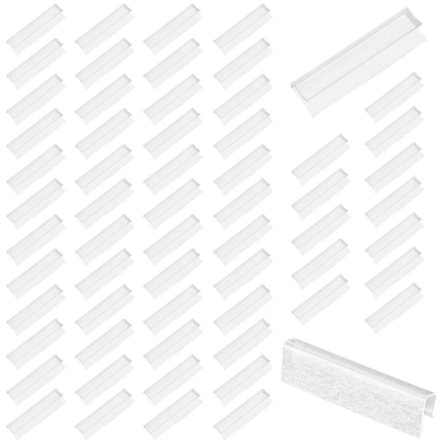 Framendino, 450 Pack Earring Card Adapter Plastic Lip Self Adhesive Hanger for Necklace Display