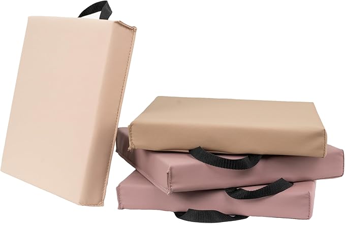 Factory Direct Partners Softscape Toddler, 12" Square, 4-Piece-Teddy Floor Cushion