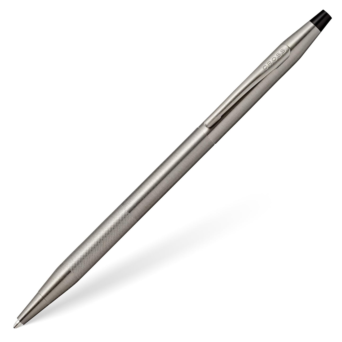 Cross Classic Century Refillable Ballpoint Pen Presented in a Luxury Gift Box - Medium Point, Black Ink, Titanium Gray Micro-knurl