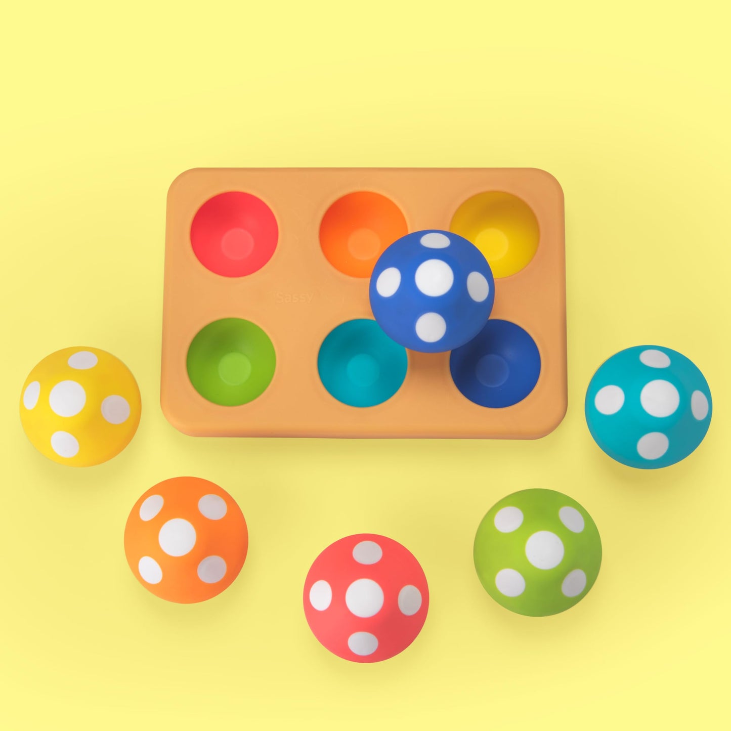 Sassy Mischievous Matching Mushrooms, Sorting Board, Social Emotional Learning Toy, STEM, 12+ Months