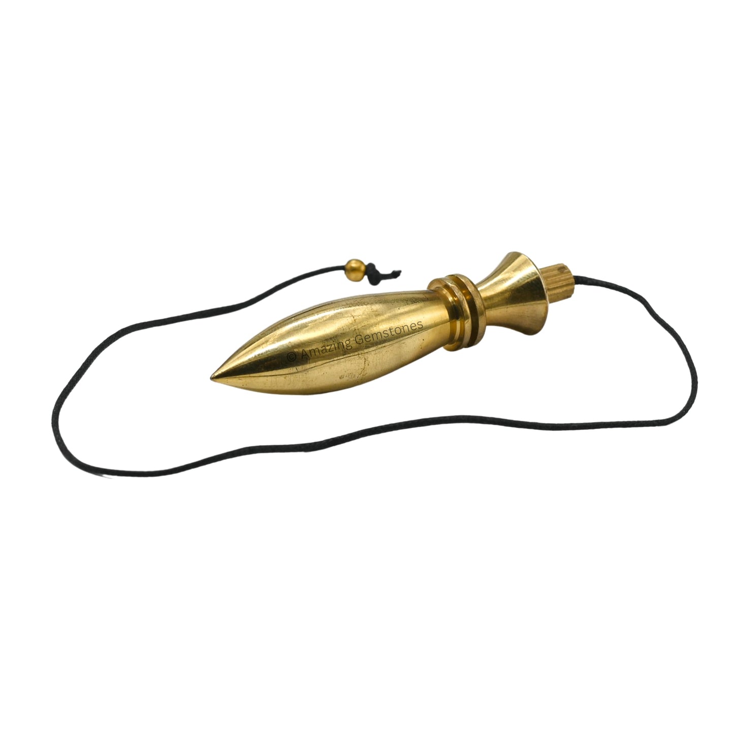 Amazing Gemstone Healing Metal Pendulums for Divination, Gold Karnak 2 Ring Plate Steel Copper Pendulum High Energy Pendulo de Bronce Pendulos de Mesa MP83