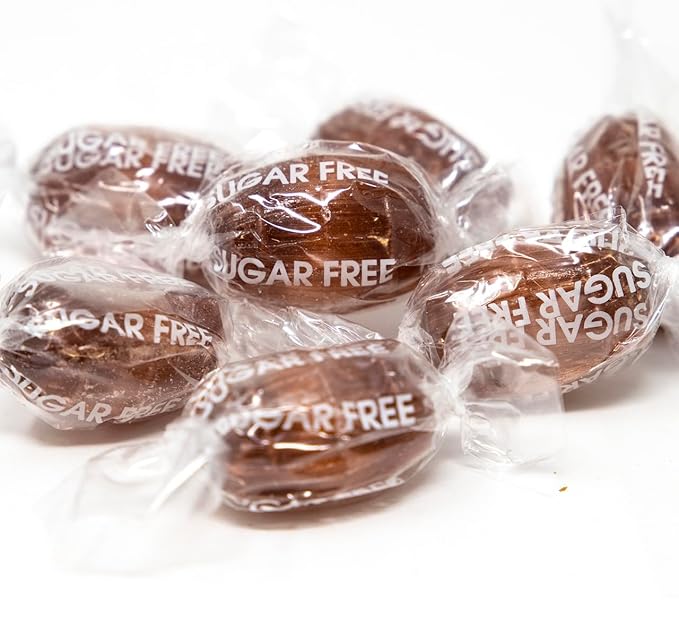 Planet Sweets Premium Sugar Free Root Beer Barrels Hard Candy - 1.5 Pounds - Individually Wrapped Discs Kosher