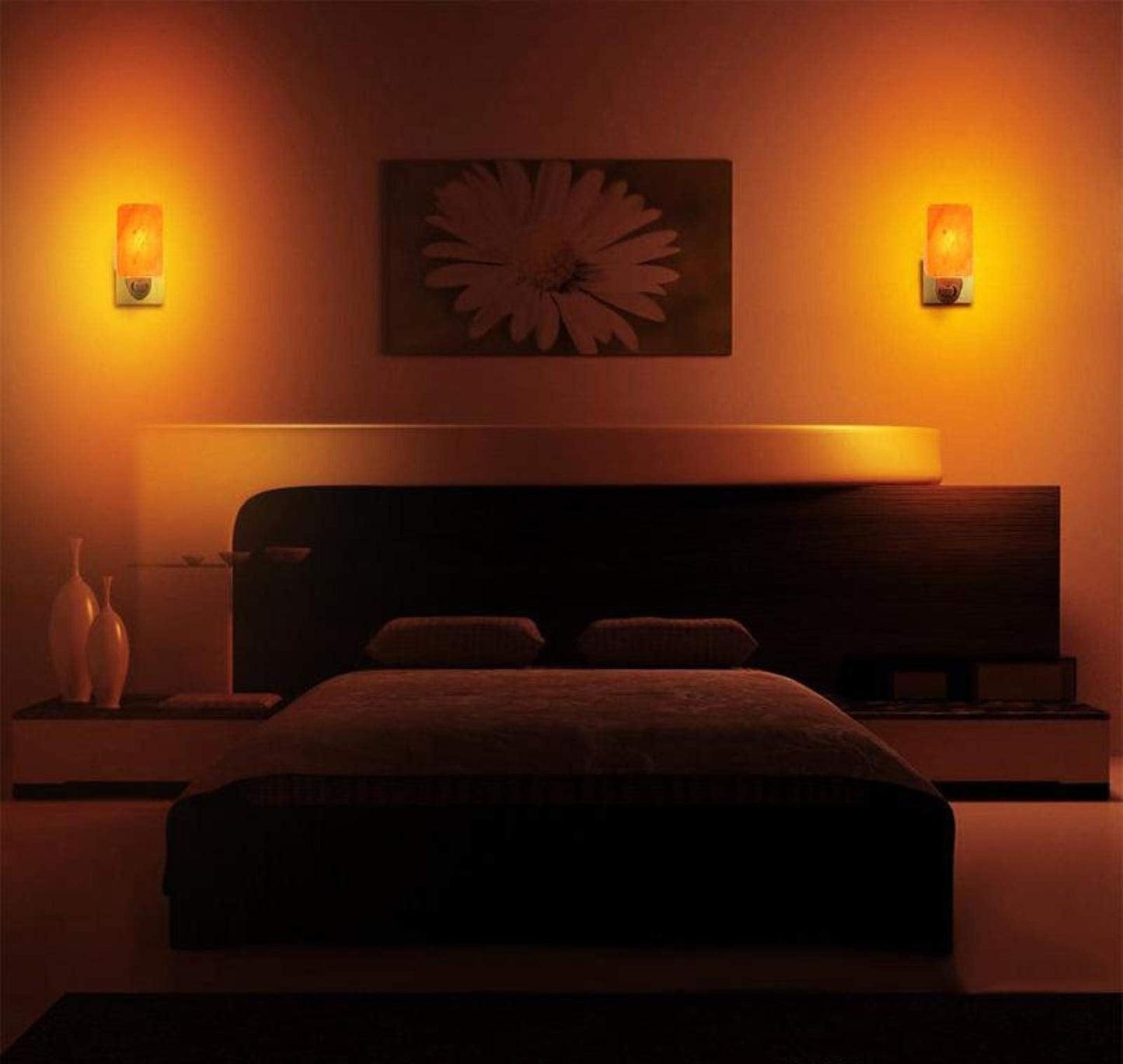 Spantik Himalayan Rock Salt Night Light Cylinder Shape 2Pack