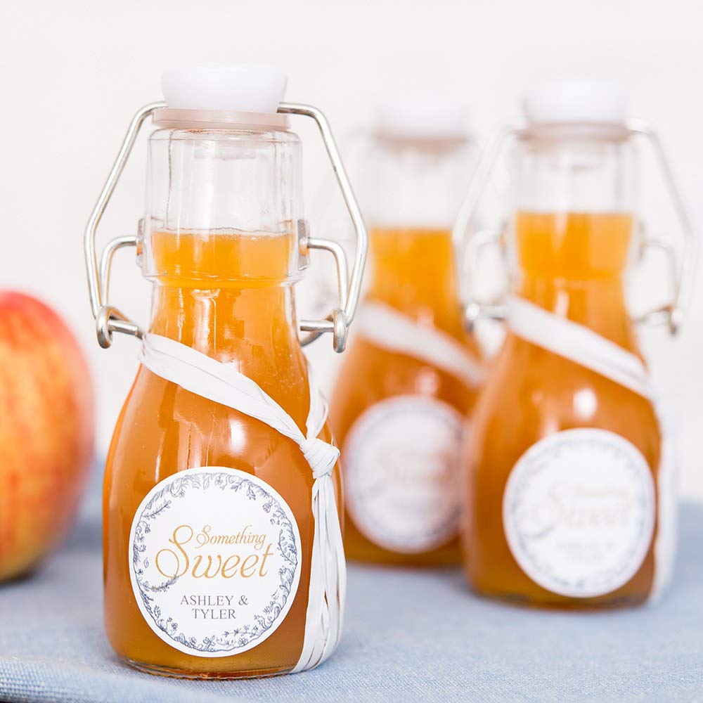 WEDDINGSTAR Mini Swing Top Glass Bottle - 2 1/2oz (70ml) (6)