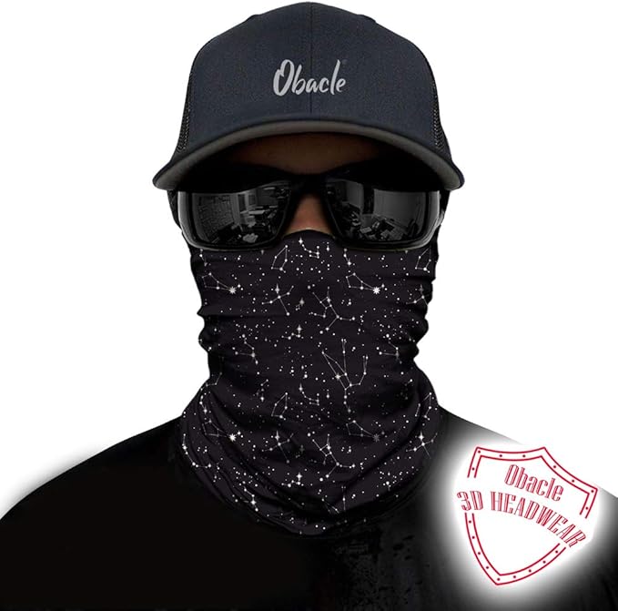 Obacle Neck Gaiter Face Mask Bandana for Dust Wind Sun Protection for Men Women