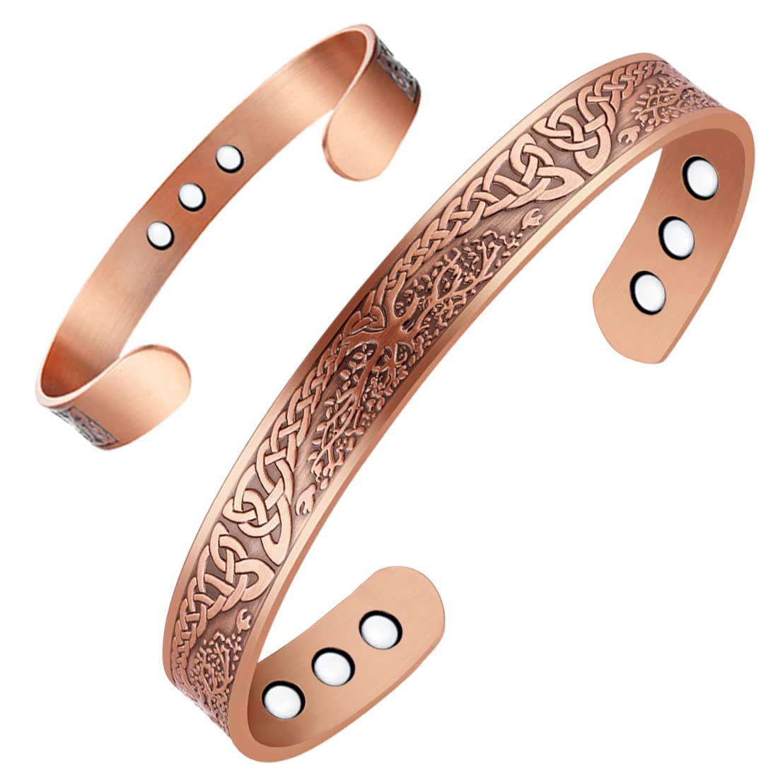 Vicmag Copper Magnetic Women Men Magnetic with Ultra Strength Magnets 100% Solid Pure Copper Gift (9X Tree)