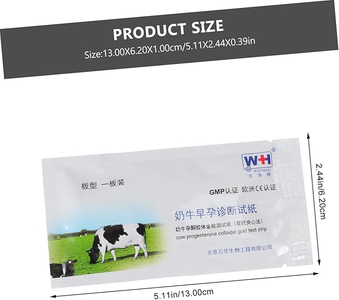 Healifty 3 pcs Pregnant Tester Pigs Pregnancy Test Strip Cattle Pregnant Test Paper Livestock Pregnancy Test Strip Animal Early Pregnancy Test Strip Cow Pregnancy Test Strip Farm Supply sow