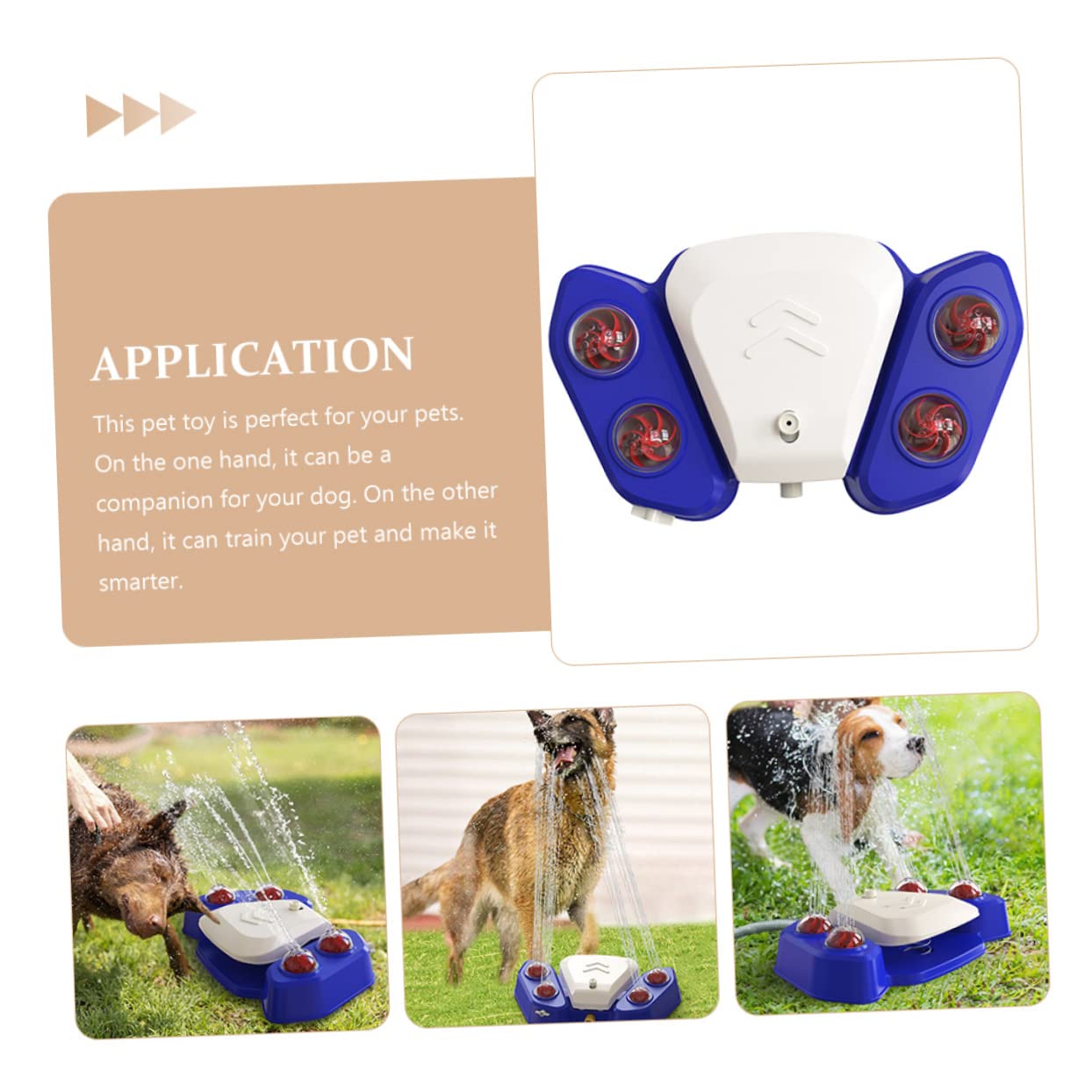 HOMOBABE Pet Automatic Water Dispenser Shower Spray Toy Versatile Water Spray Fun for Dogs Interactive Plaything for Bathing and Outdoor Activities