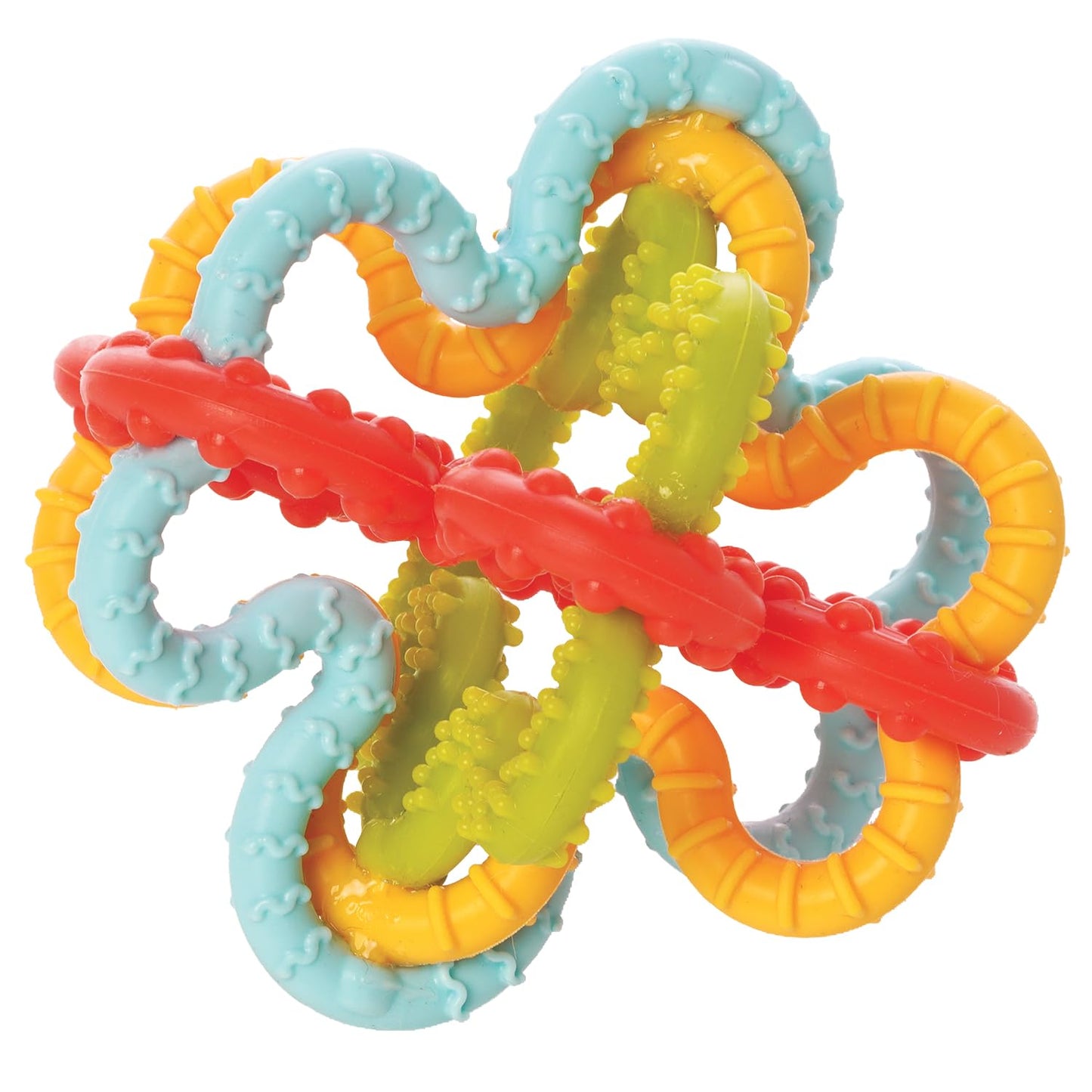 Manhattan Toy Squiggle Loops Textured Sensory Baby Teether Toy
