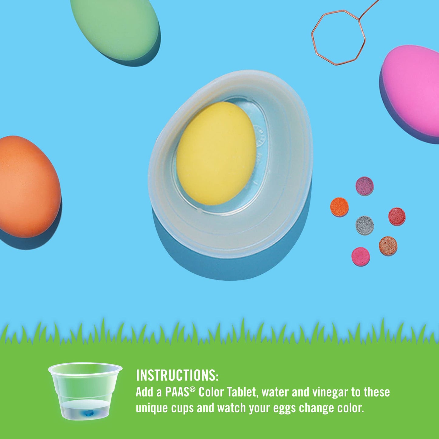 PAAS Deluxe Egg Decorating Kit Bundle Includes Deluxe Kit, 2 Egg Dippers, 5 Color Cups 1 ea