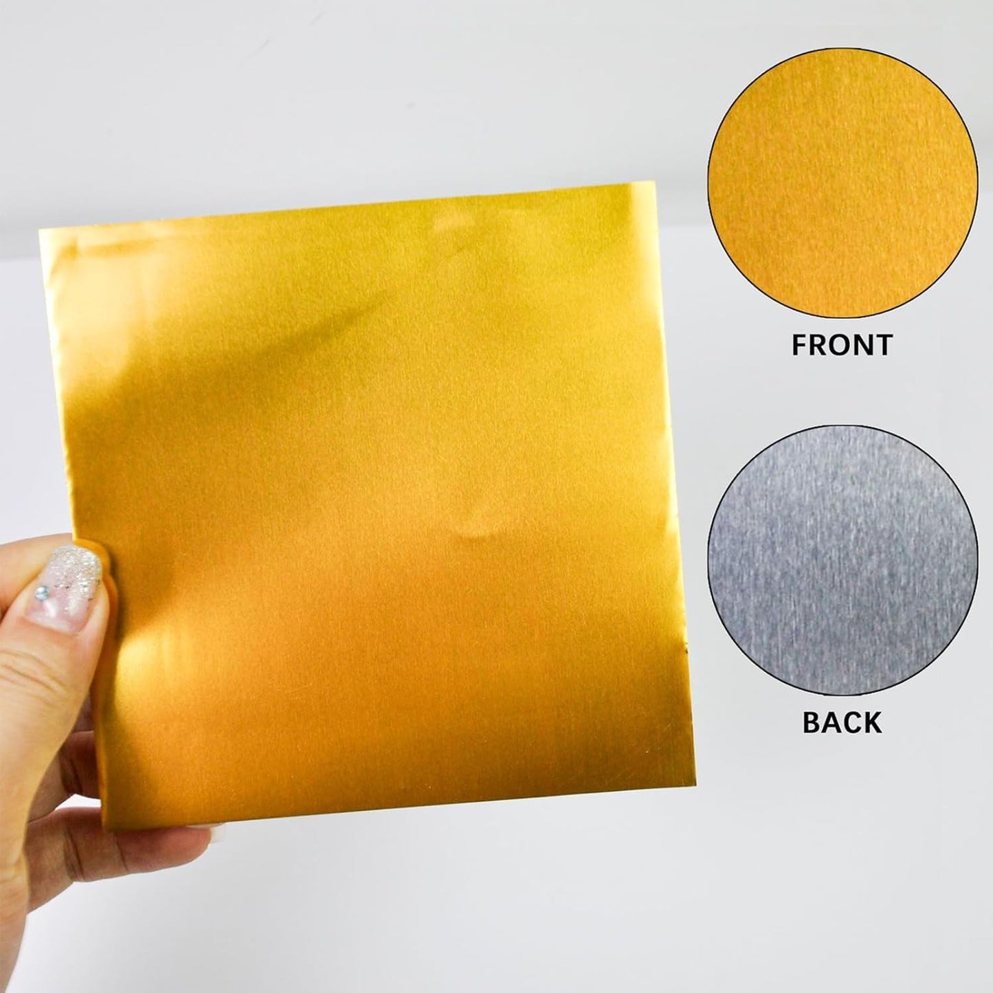15pcs Gold Craft Foil Sheets, Gold Foil Sheets for Embossing, Decorative Metal Sheet Embossing Tools for Painting Gilding Crafting Decoration,with 2 Rolls Wire, Engraving Tools, Artwork Making Kit