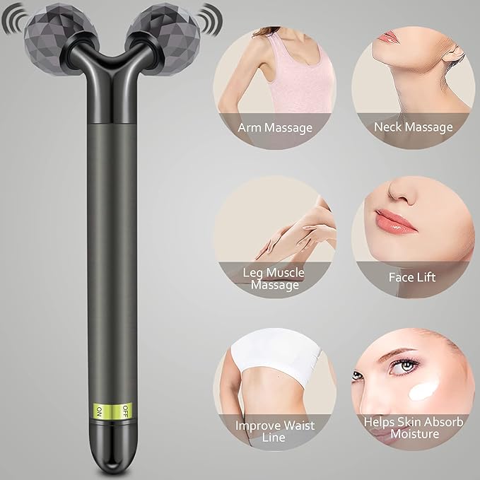3D Roller Face Massager Electric Facial Roller Massager Skin Care Face Roller Massager Tool