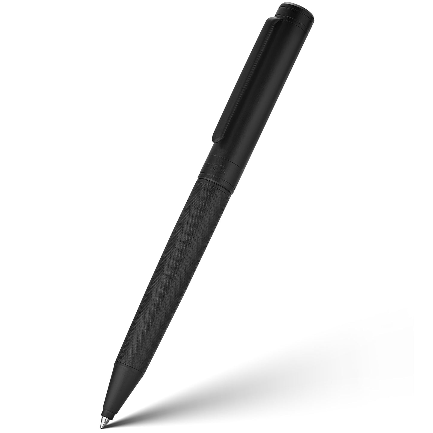 MCNTEIK Matte Black Forest Gel Pen, Exquisite Surface Texture Design, Black Ink Refill, Fancy Gift Set for Men & Women, Retractable, Business Signature, Executive, Unique, Office, Nice Designer Pens