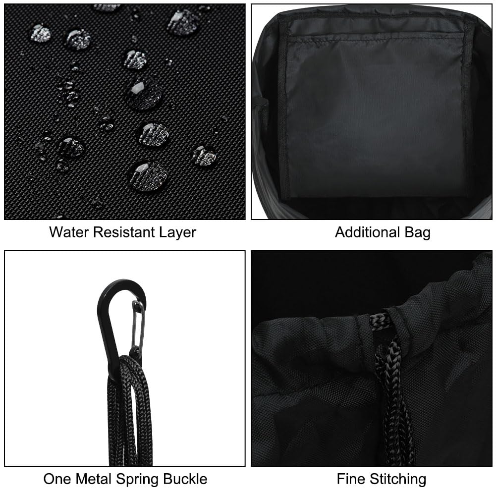 Yorkenbe Camping Cookware Mess Kit Bag, High Capacity Camping Tableware Storage Bag, Drawstring Heavy Duty Water Resistant Cookware Organizer for BBQ Outdoor Cooking Essentials (2)