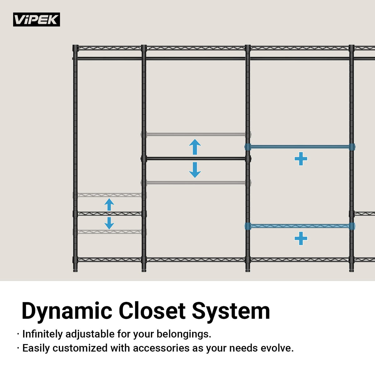 V50 Basic Expandable Clothes Rack