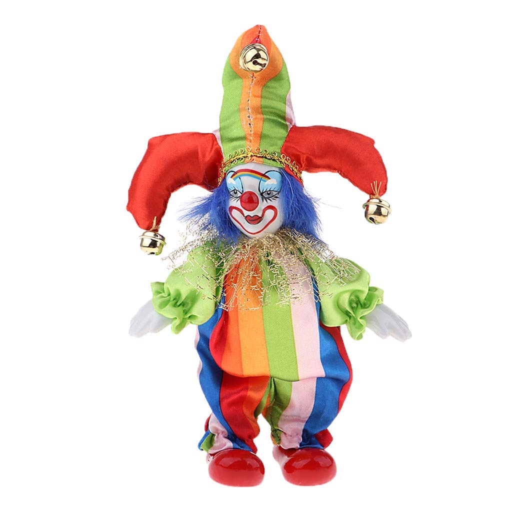 KODORIA Clown Doll Clown Figure Doll Halloween Ornaments Home Table Desk Top Decor - #6