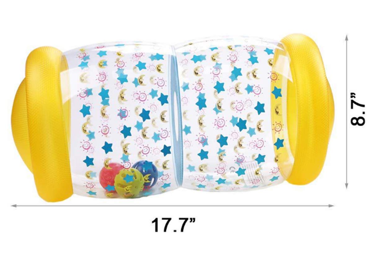 QINGBAO Baby Crawling Toy Fitness Toys Exercise Your Baby's Hearing and Touch Exercise Your Baby's Muscles and Coordination (Yellow)
